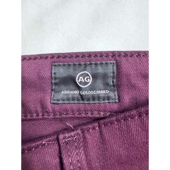 Adriano Goldschmied AG Farrah High-Rise Skinny Jeans Maroon Women’s Size 26 - Picture 3 of 9